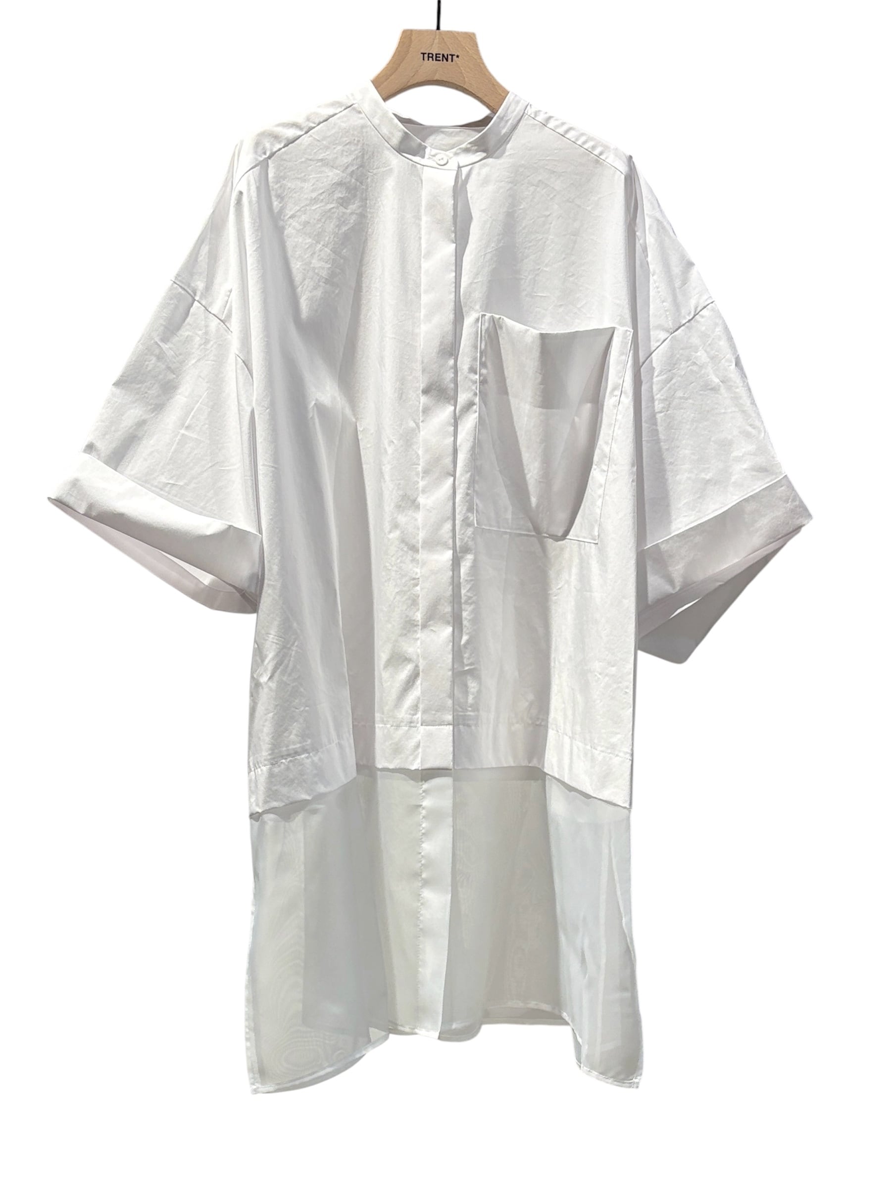 26AW】ENFOLD エンフォルド / シャツ / PLEATS WIDE BOX SHIRT | TRENT
