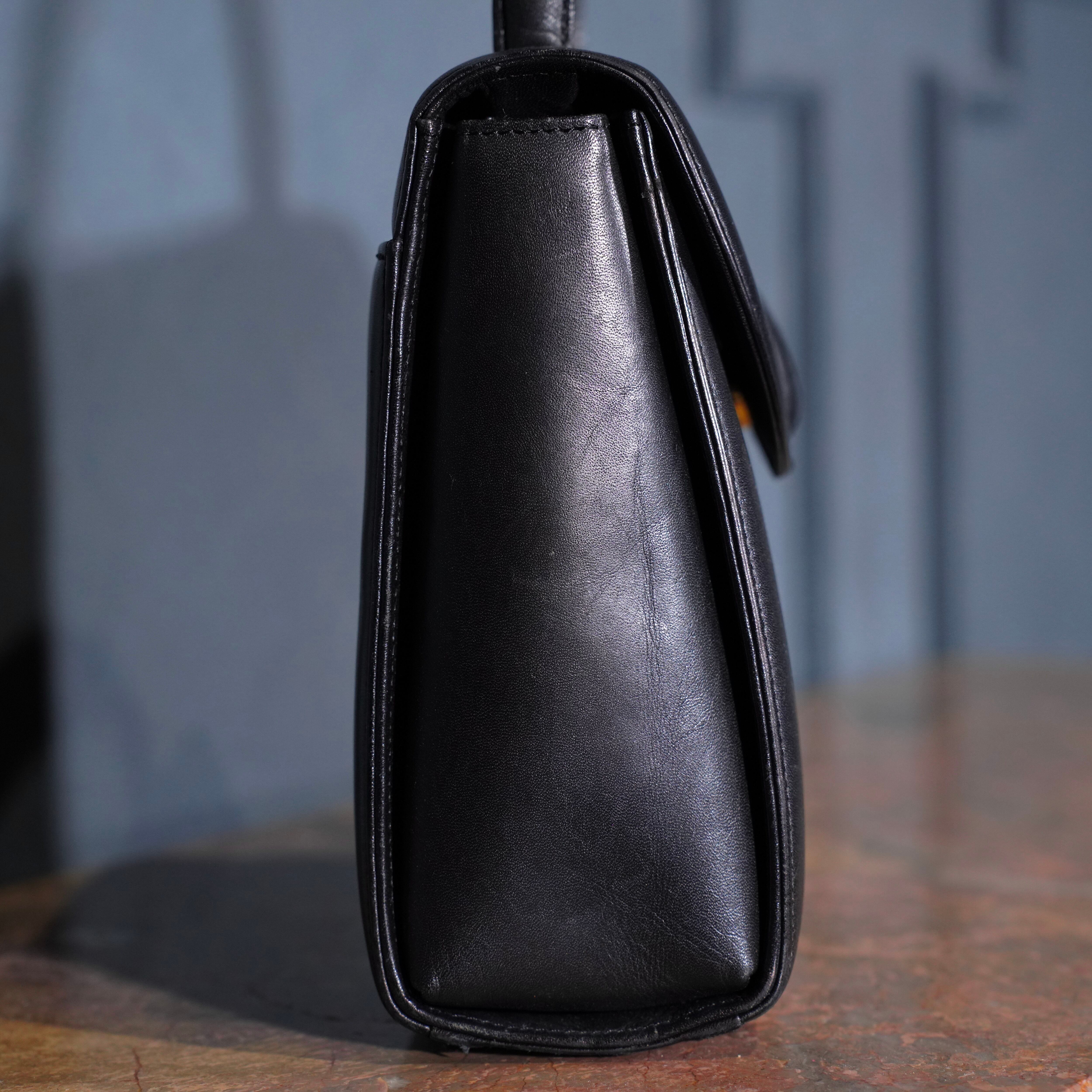 GIVENCHY LOGO DESIGN LEATHER HAND BAG/ジバンシィロゴデザインレザー