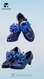 三分妄想 原神 フリーナ コスプレ 衣装 水色アリス