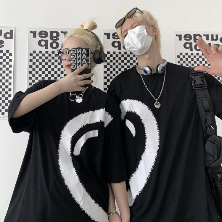 スタイルプリントTシャツ レディースラウンドネックトップス ストリート Oネック ケッペル34218252868