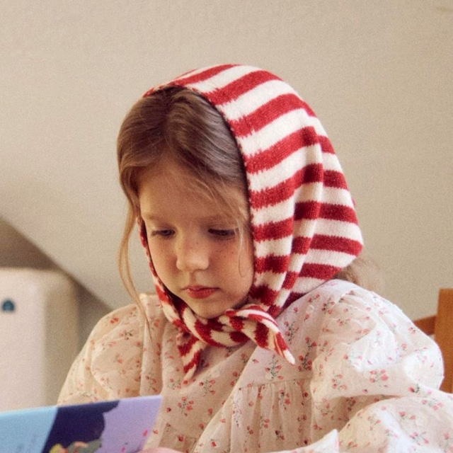 «予約» By MiMi ボーダーニットスカーフ 2colors