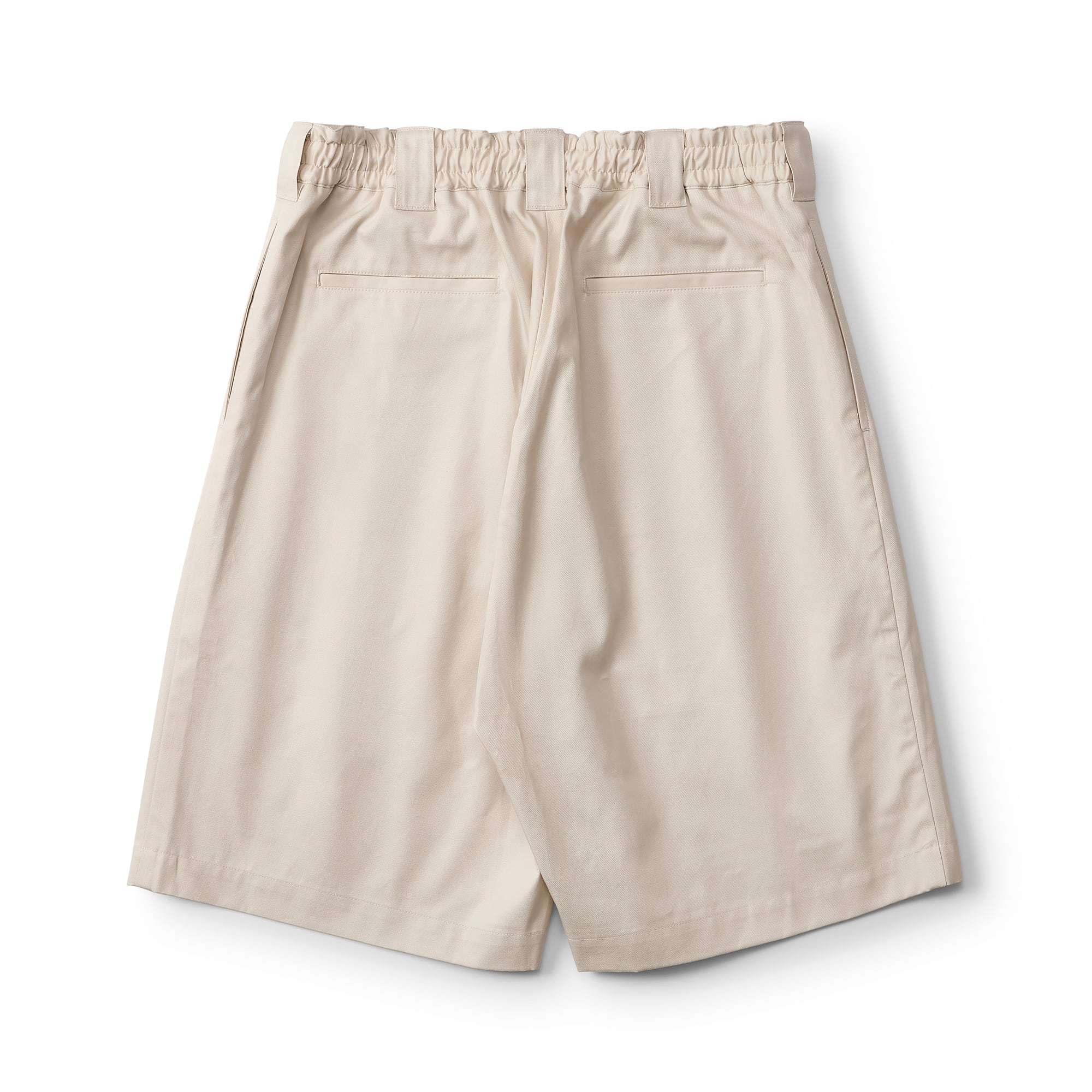 everyone two tuck cotton wide short pants (L.BEIGE) | everyone