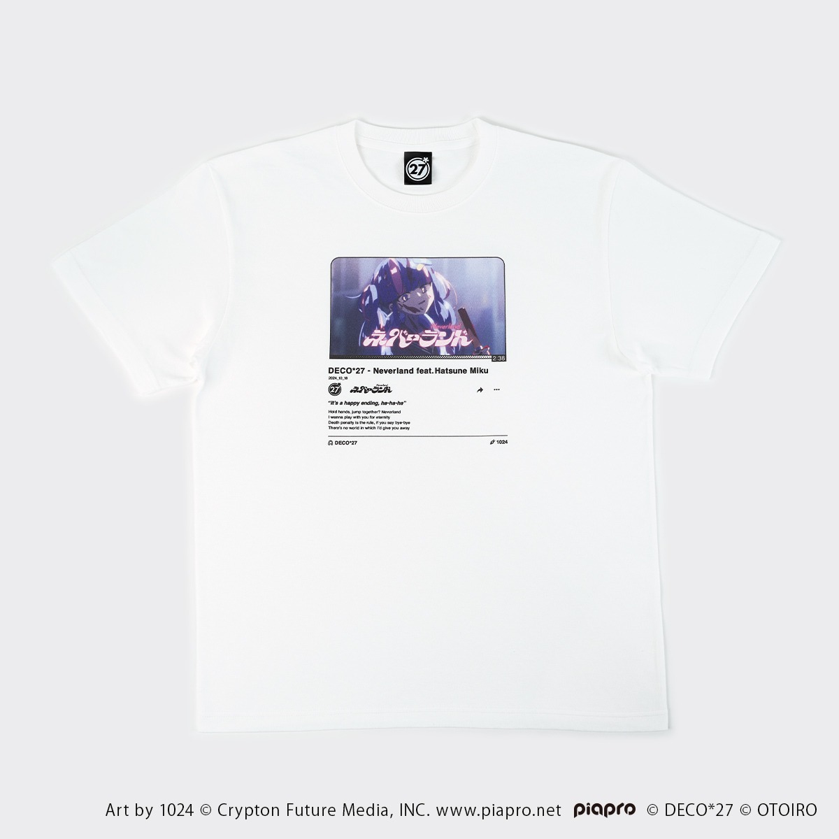 ネバーランド】サムネイルTシャツ / ホワイト | OTOIRO ONLINE STORE