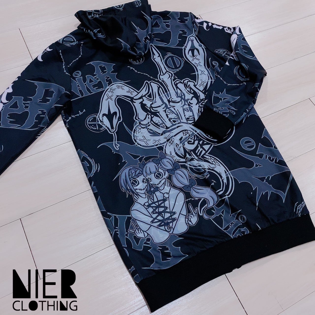 DARK BLACK ZIP OUTER | NIER CLOTHING powered by BASE