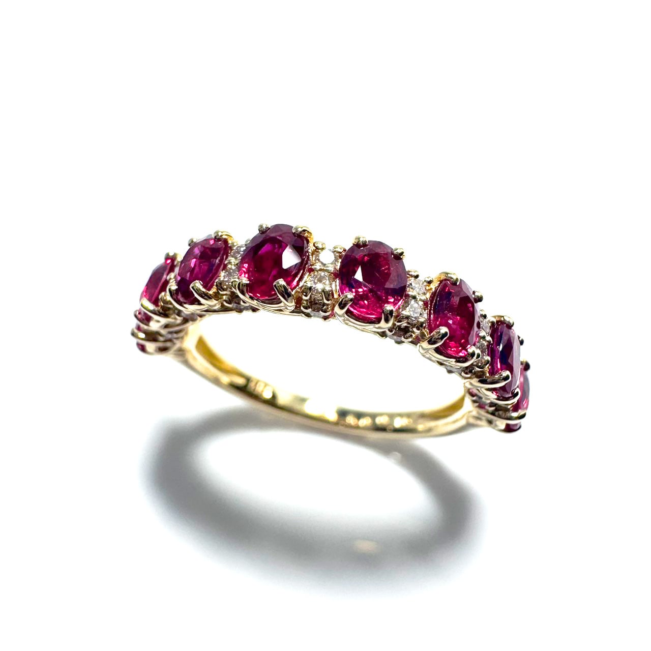 K18YG 1.50ct ルビー エタニティリング | カオキ | 日本最大級の品揃え