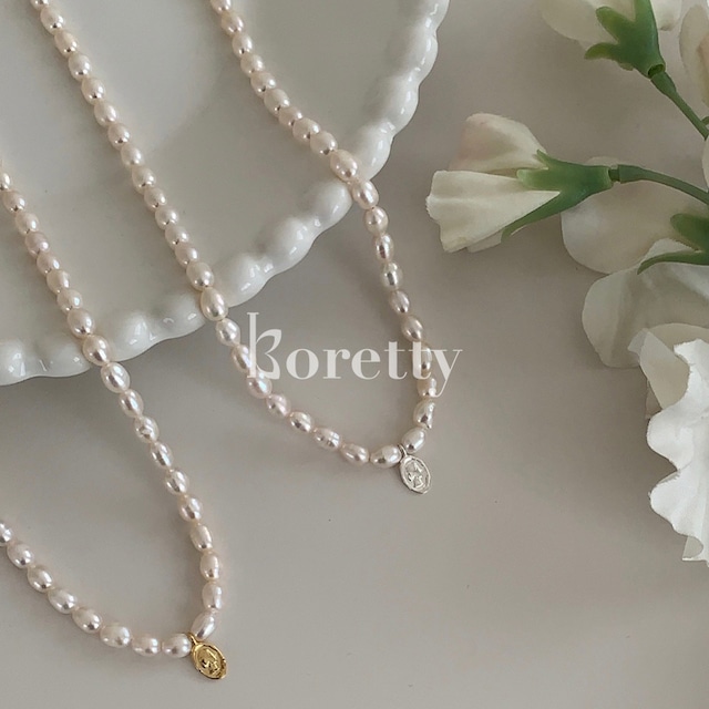 【NECKLACE】イコンロケットパールネックレス