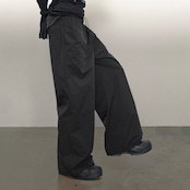 ナイロンライク ワイドパンツ R5004