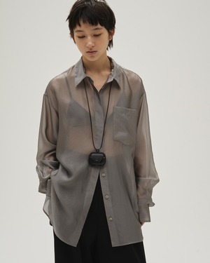 TODAYFUL Chambray Silky Shirts   シャンブレーシルキーシャツ　Gray
