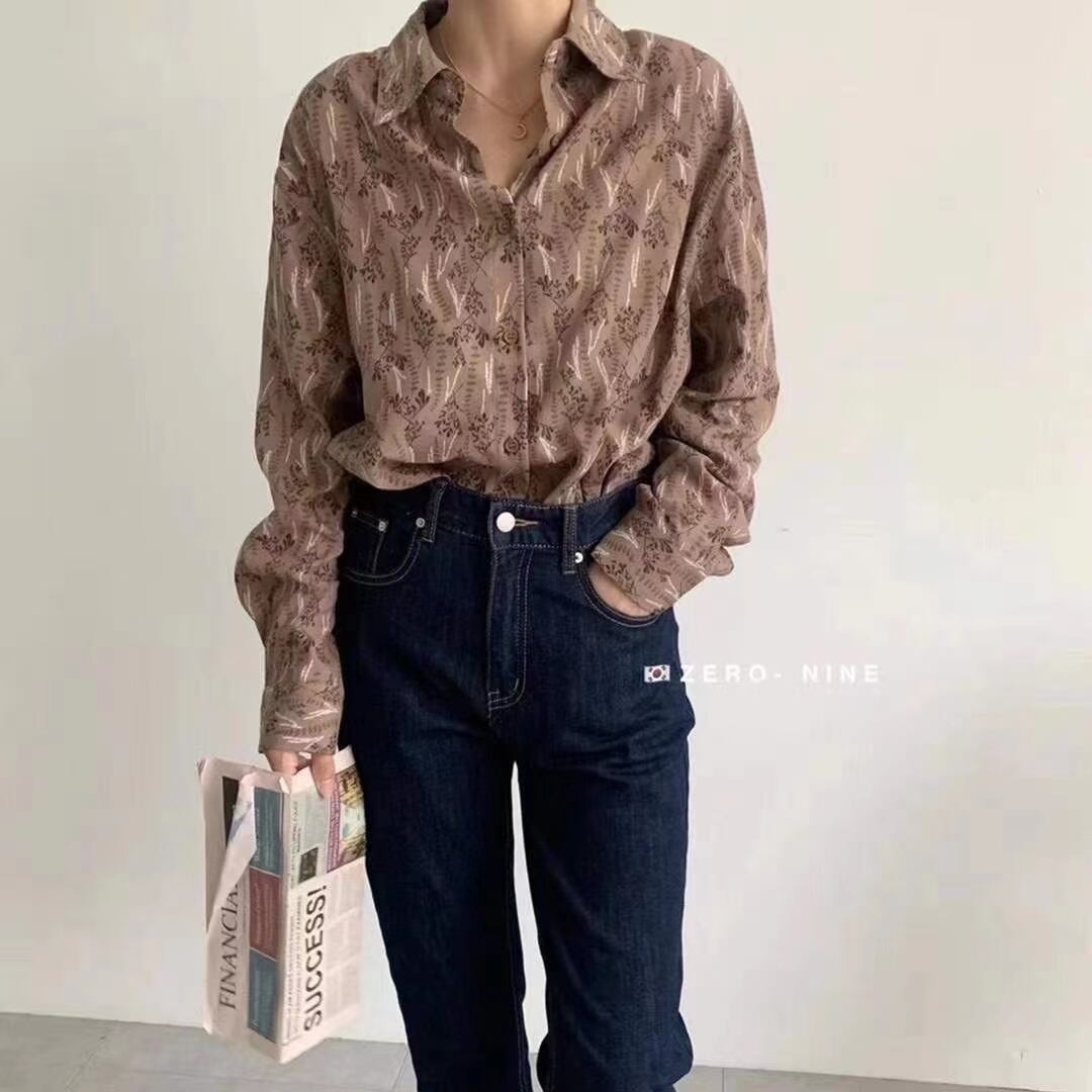 花柄ブラウス　AJ2205-D16