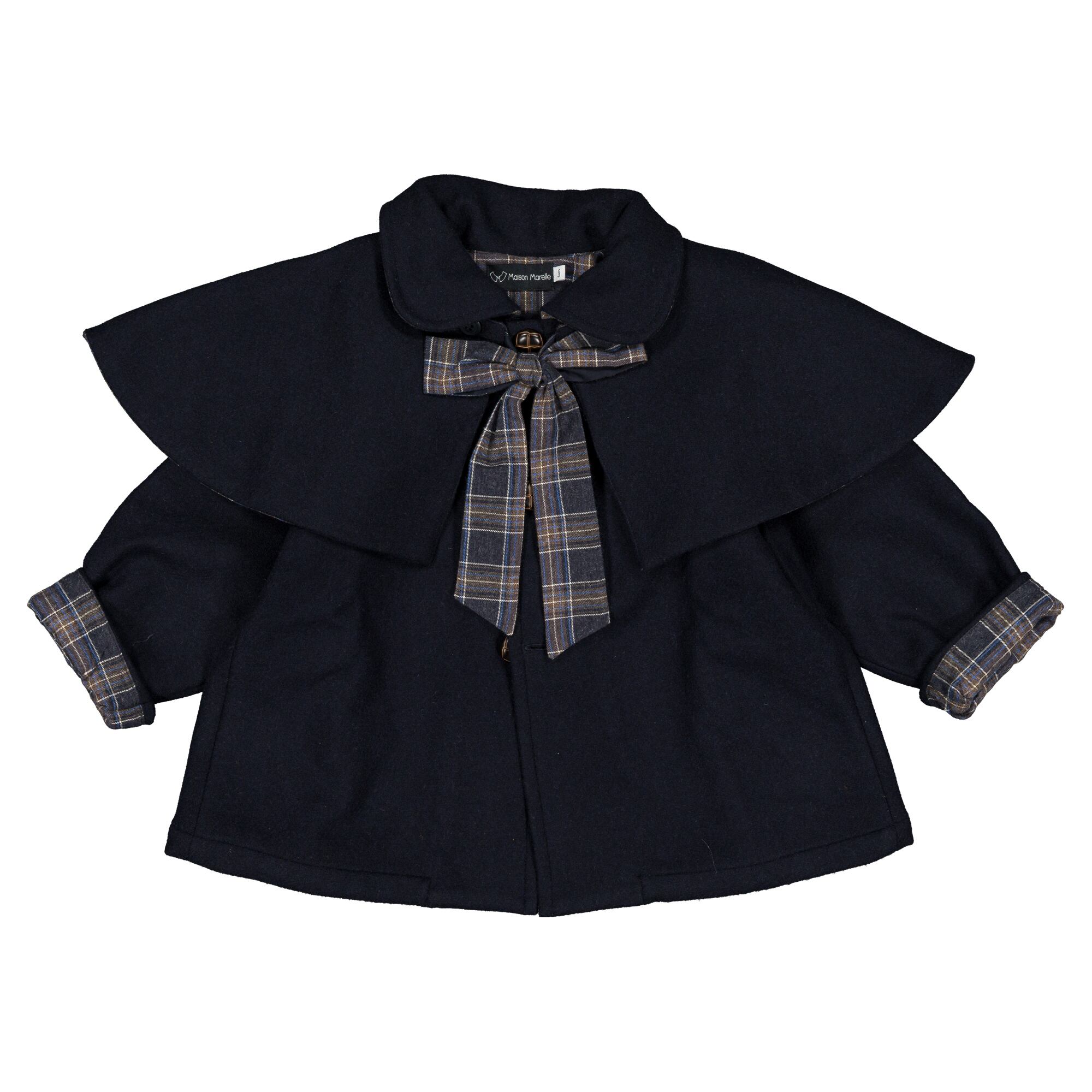 【予約・特典あり】Maison Marelle / jacket DARCY - blue woll / 6Y~12Y