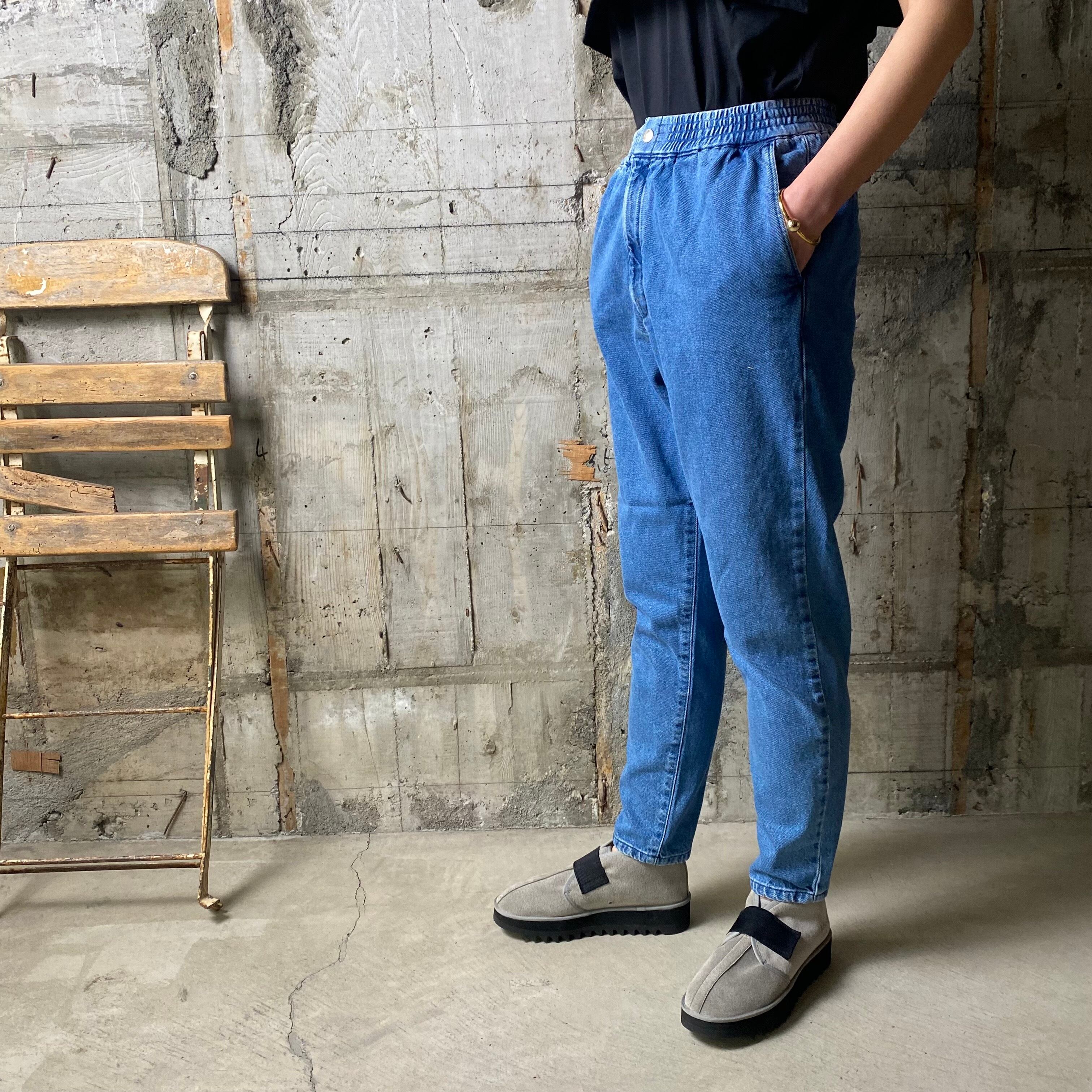 HYKE【ハイク】 DENIM TAPERED PANTS (13248 Col /USED WASH BLUE). | glamour online  powered by BASE