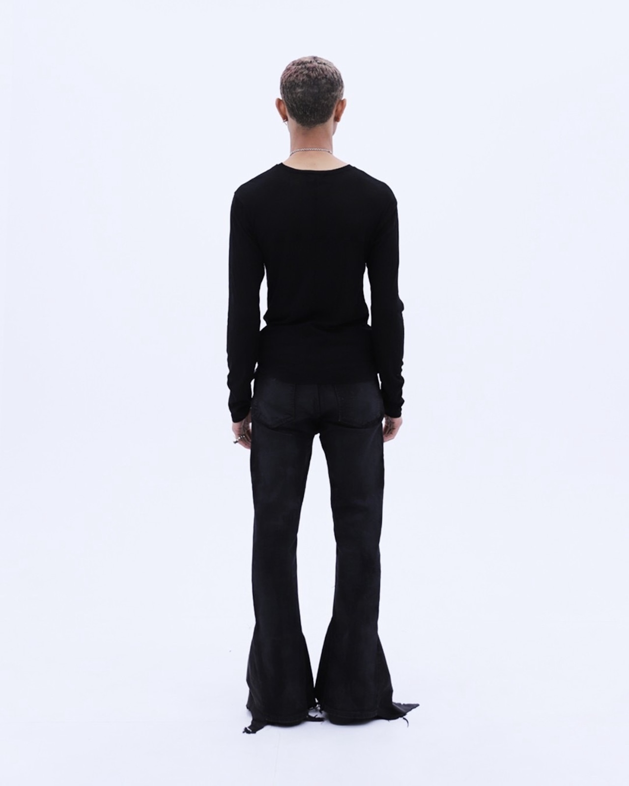 LAST NEST / spider web see-through LS t-shirts