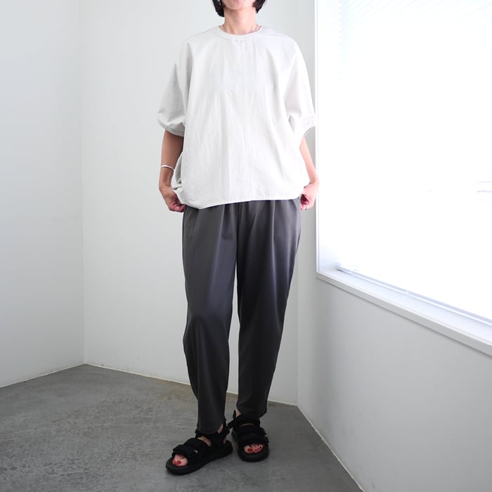 mizuiro ind（ミズイロインド） コットンリネンコクーンプルオーバー[2