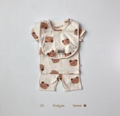 【取寄/韓国直送】Brodyjane 26/SM モングルベア半袖ボディスーツ｜夏服｜韓国子供服