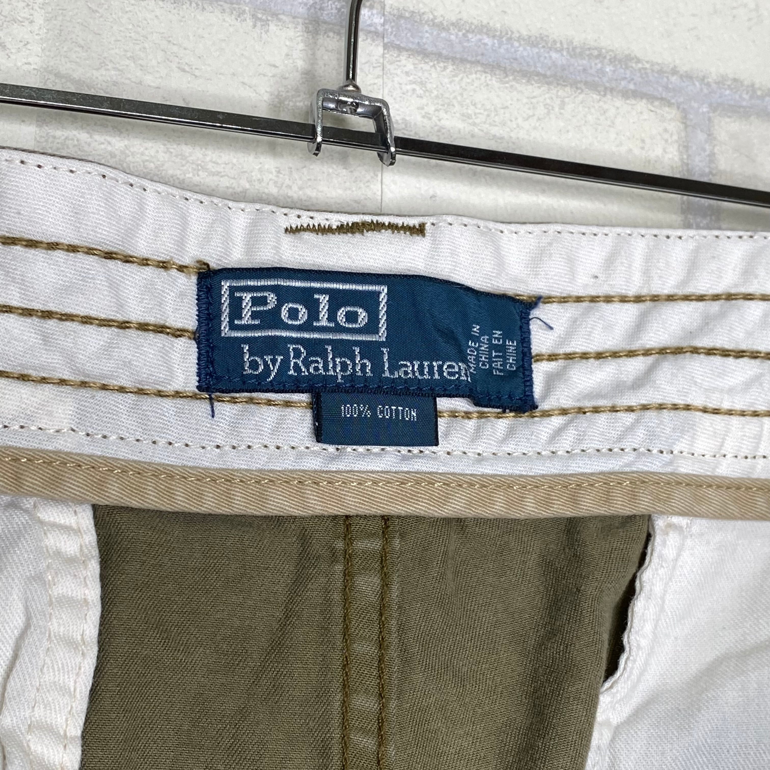 Polo By Ralph Lauren カーゴショーツ W38 オリーブ ポロチノ コットン