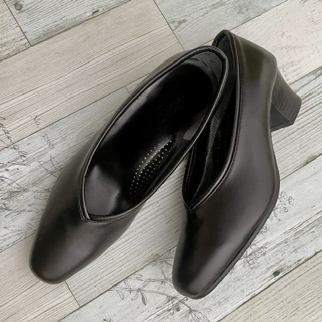 【21.0cm】センターVパンプス