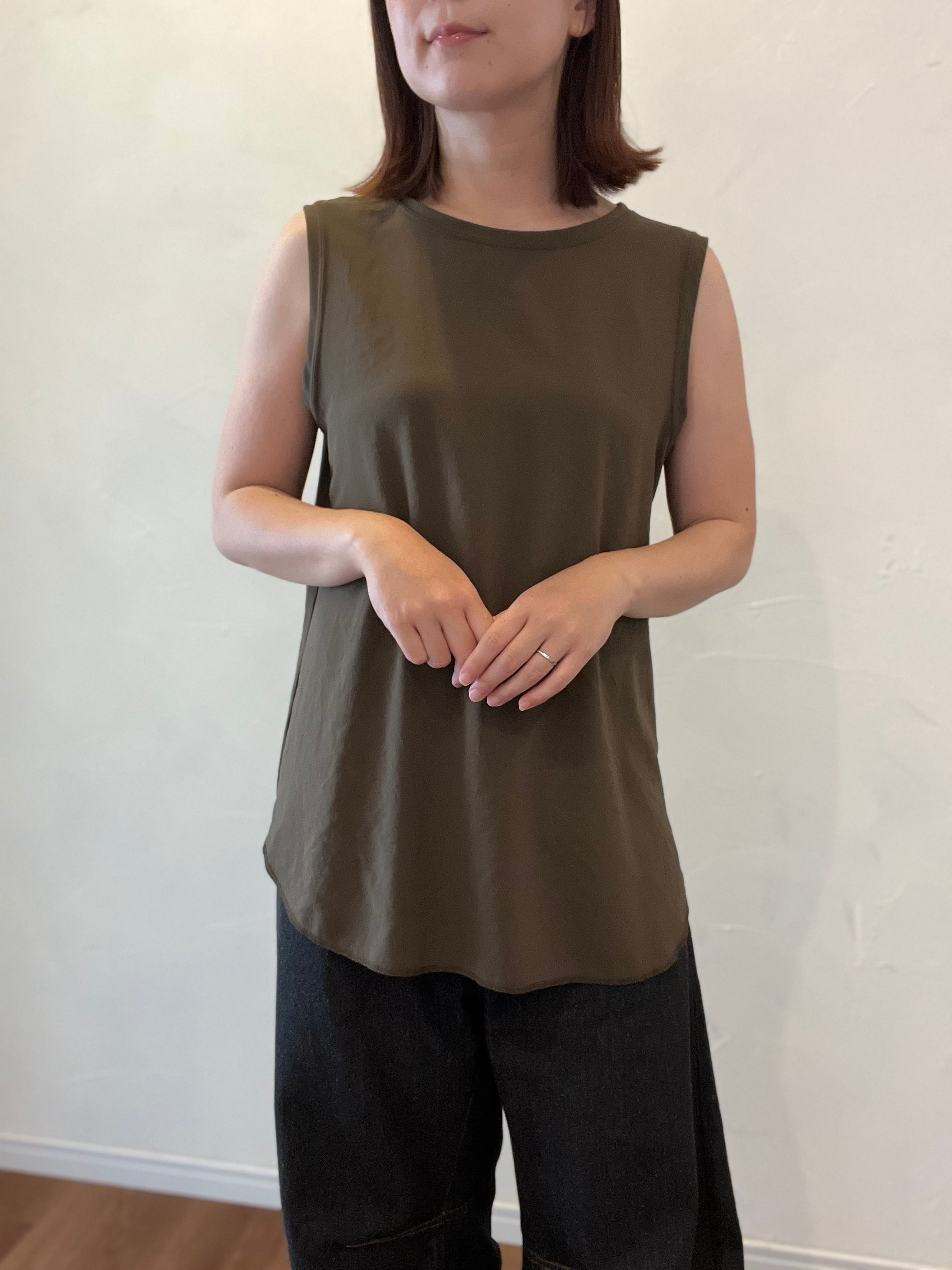 新色追加【dolly-sean/ヤマトドレス】ジョーゼットラウンドヘムタンクトップ　M8522