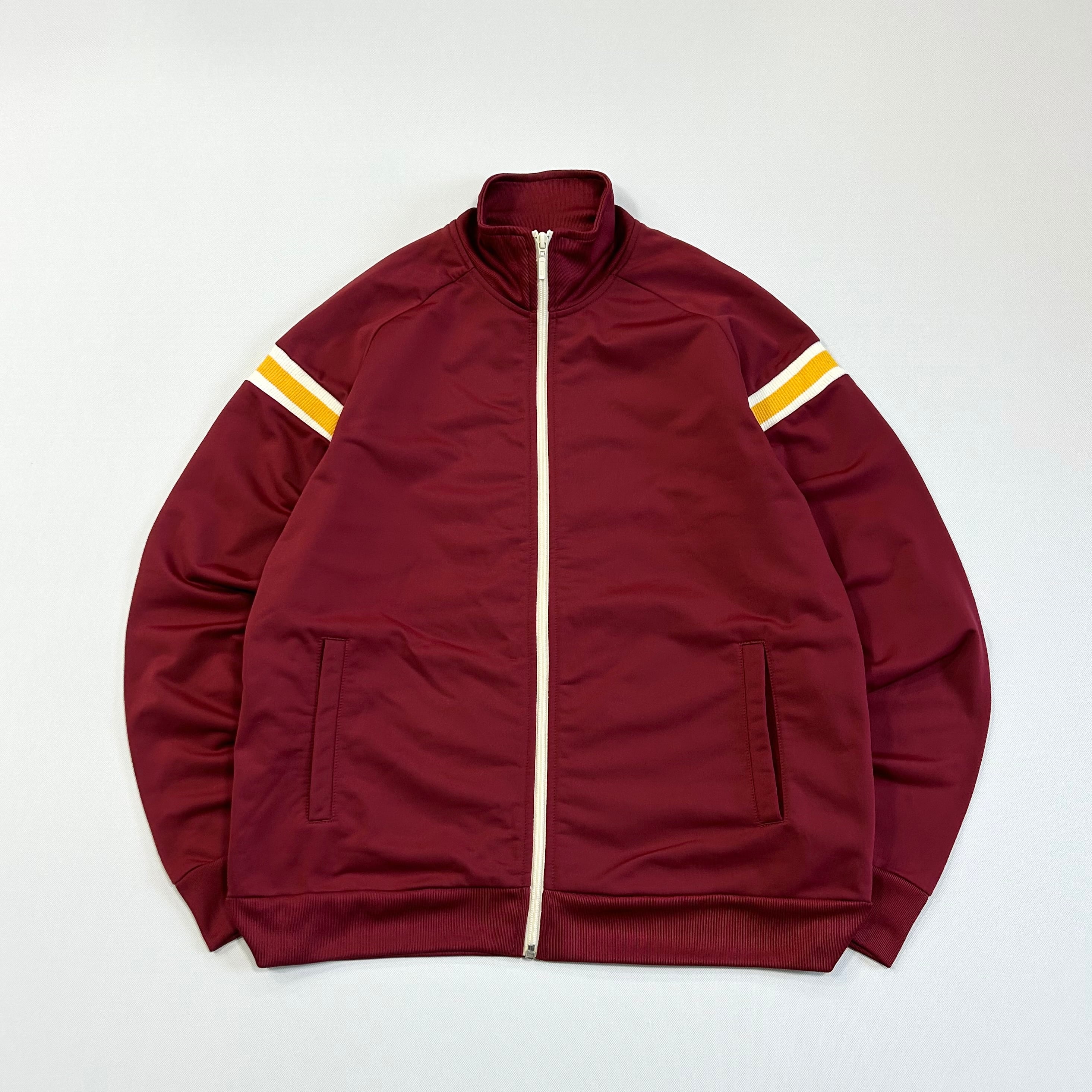 カズちん FILA ジップアップジャケット レッド/アイボリー 90s FILA/フィラ ジップアップナイロンジャケット メンズ L ネイビー