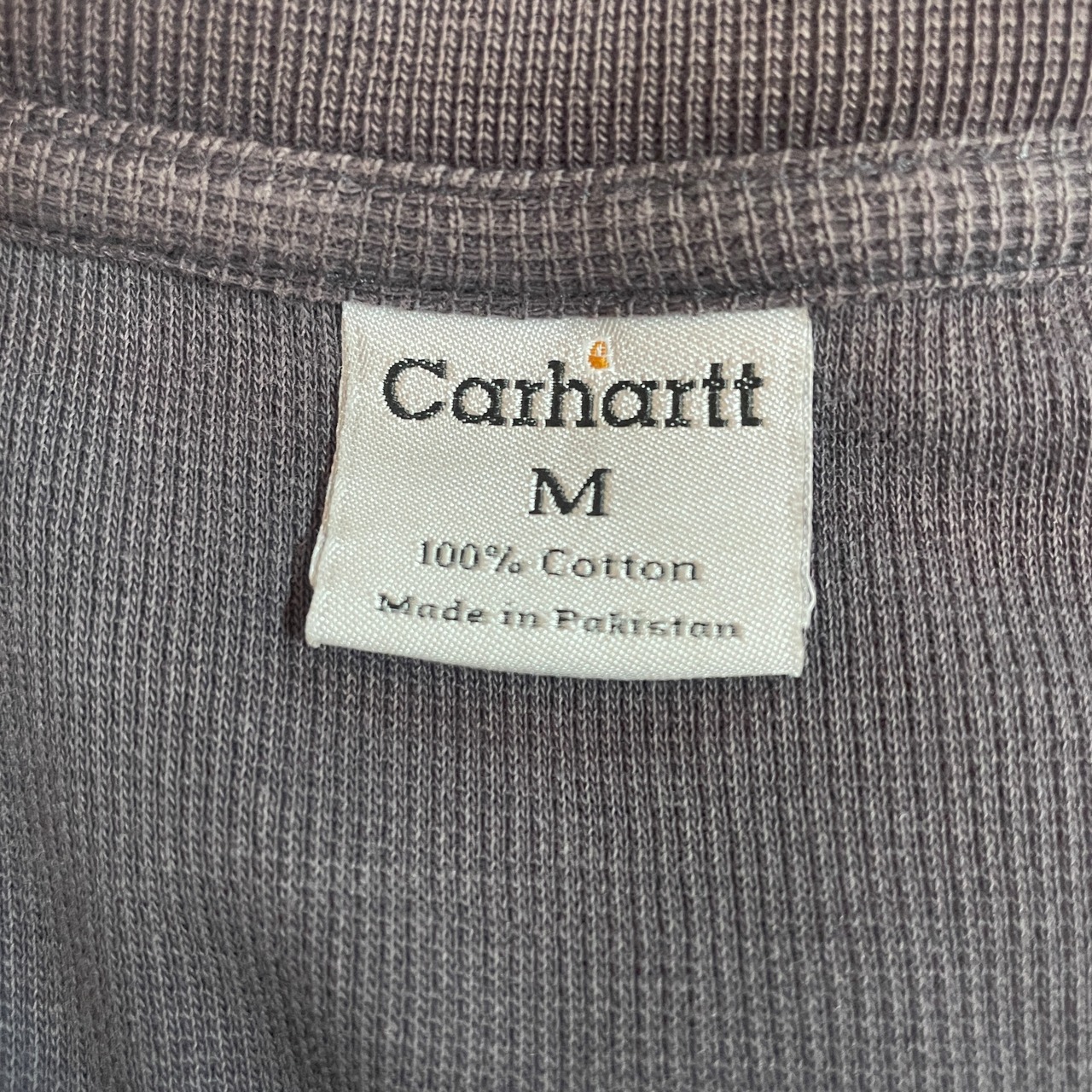 00年代 Carhartt カーハート ヘンリーネック 鹿の子 ワンポイントロゴ 