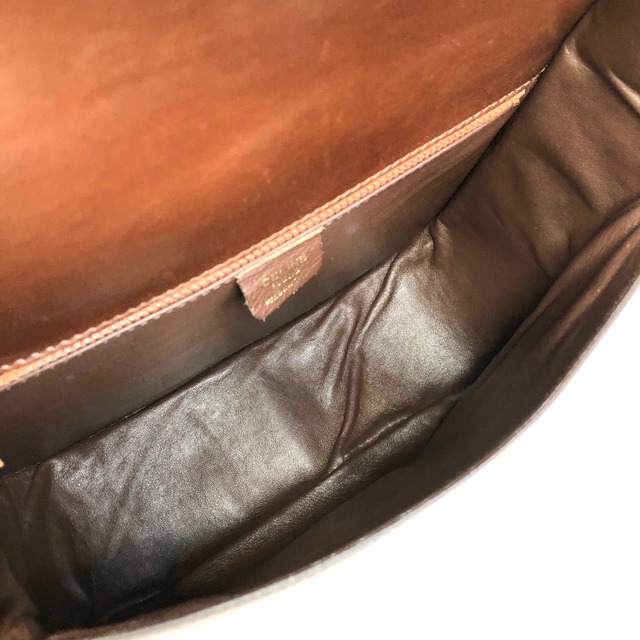 CELINE セリーヌ ショルダーバッグ ブラウン スターボール レザー vintage ヴィンテージ オールド iu3hk3