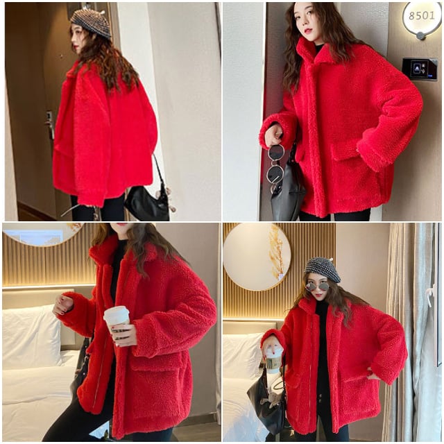 予約販売】ボアブルゾン コート レディース 秋 冬 ショートコート 長袖