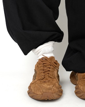 ROTOL "Solid Sweat Triple Tuck pants〔BLACK〕"