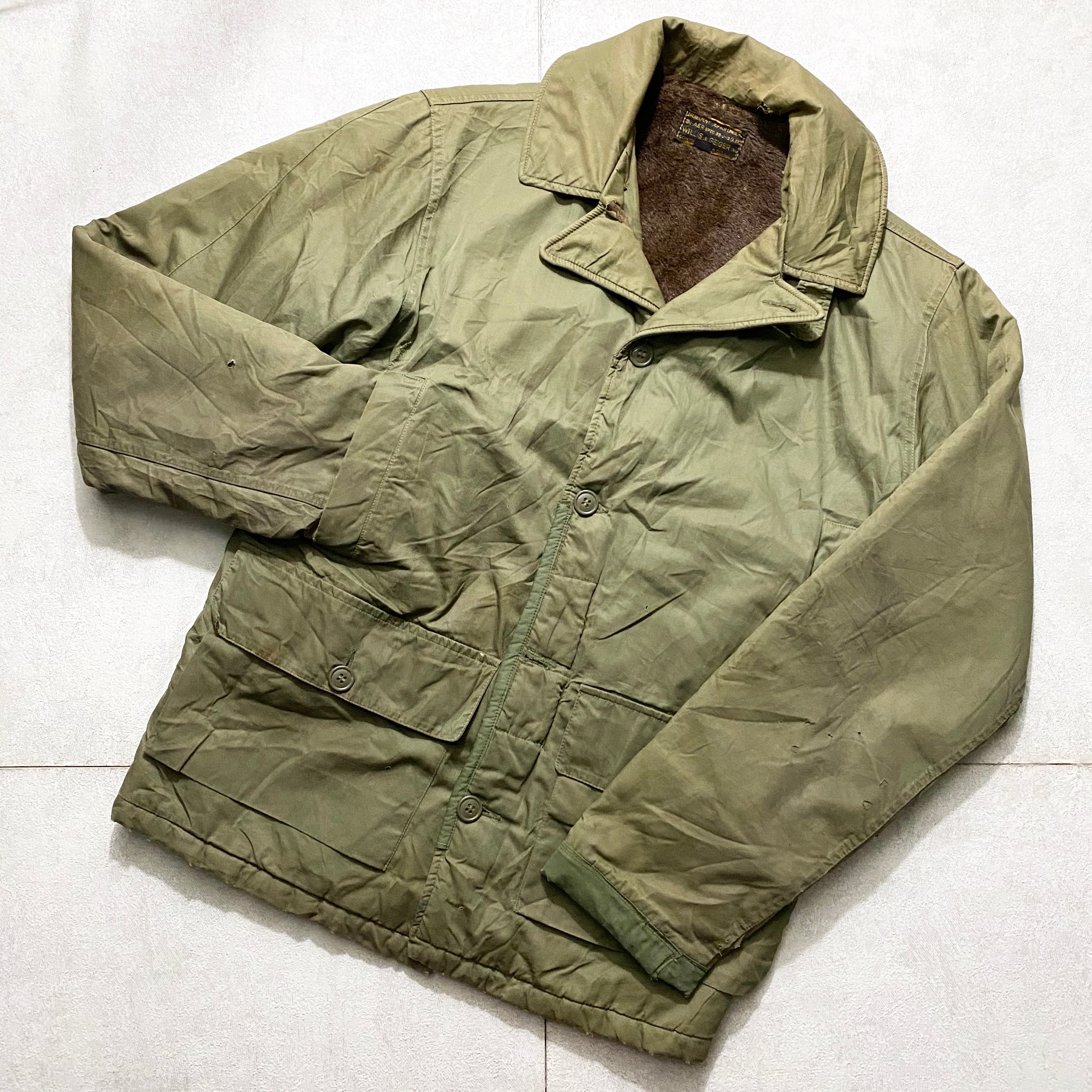 vintage 1940's WILLIS&GEIGER U.S.N flight jacket “AL-1 vintage 1940's WILLIS&GEIGER U.S.N flight jacket “AL-1