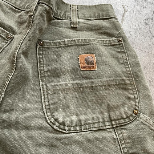 モスグリーン ダブルニー Carhartt B136 MOS 33×32 詳細写真2