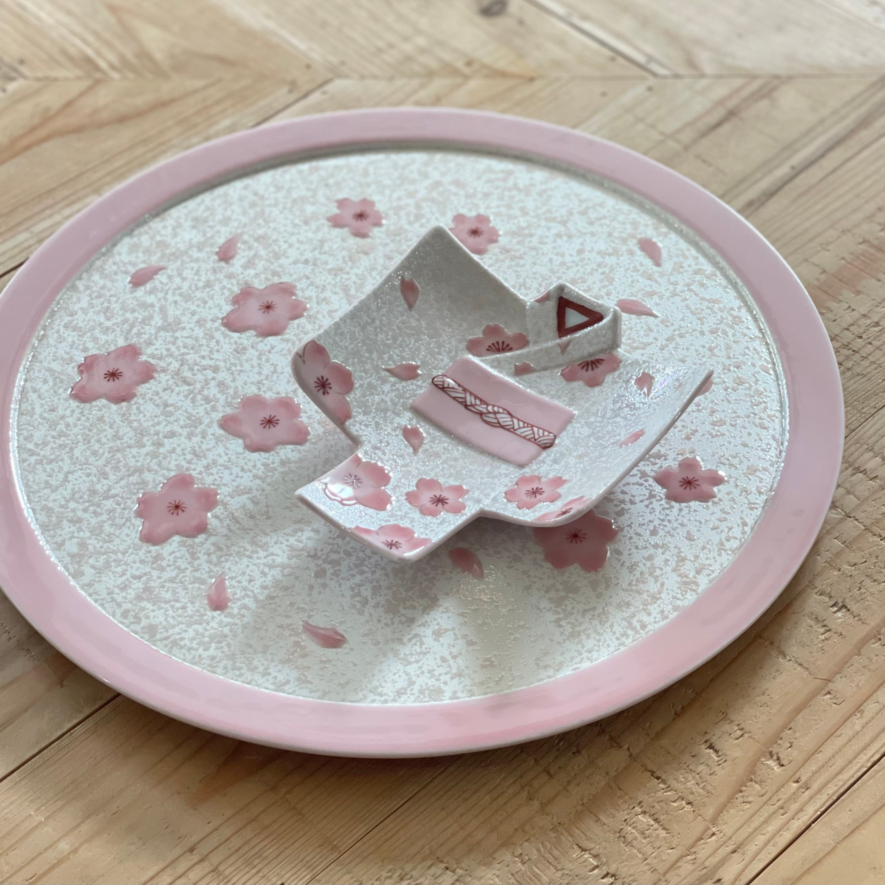 虹彩桜 30cmプレート | 24to3［西富陶磁器オンラインストア 有田焼