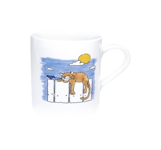 【KN0B01110030019】 Funny Cats Cat by day  Mug