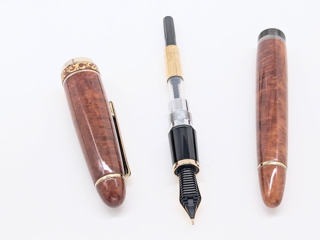 1990 セーラー万年筆 80周年記念 プロフィット80 ブライヤー 茶色