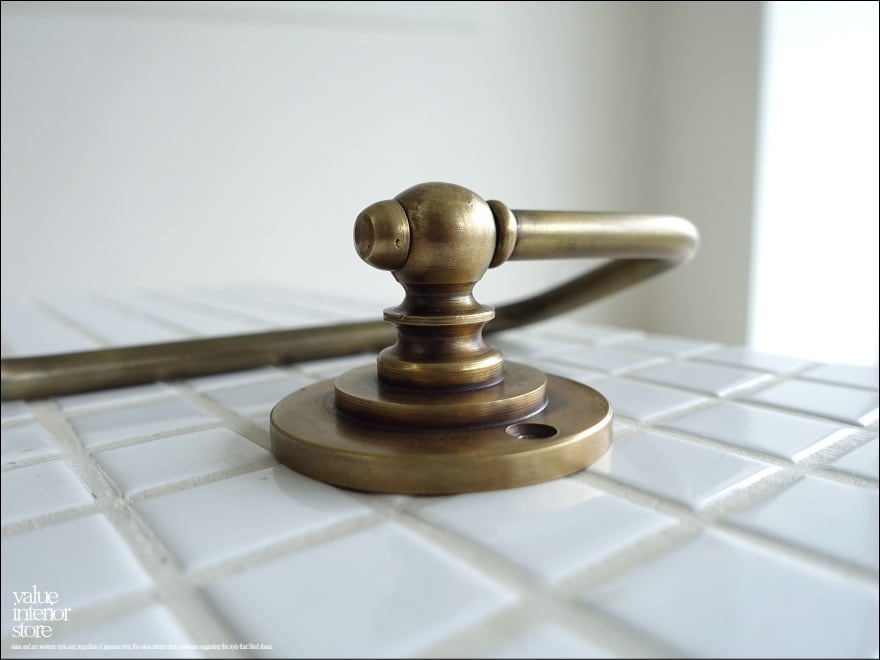 真鍮トイレットペーパーホルダー タオル掛け トレイペーパーホルダー