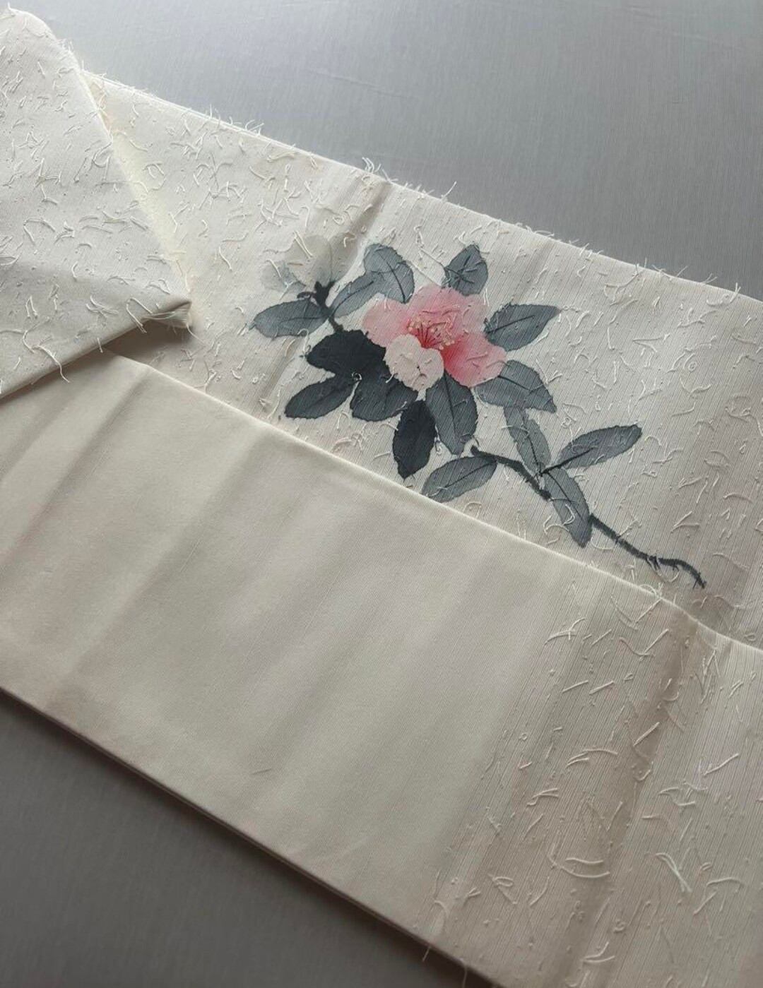 名古屋帯 ひげ紬 花 作家もの | ゆきもの屋