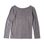 45rpm フォーティーファイブアールピーエム コットン 長袖Tシャツ 2/ブルー アイボリー