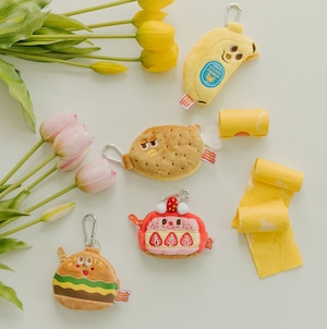 即納【Rolling pepe】Poop Hamburger Keyring