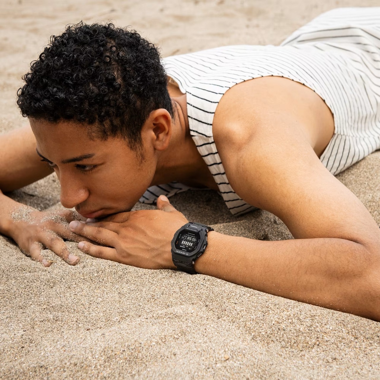 CASIO カシオ G-SHOCK Gショック G-SQUAD Gスクワッド スマートフォンリンク Bluetooth通信 GBD-200-1 ブラック 腕時計 メンズ