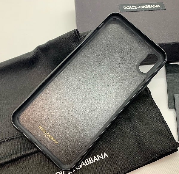 美品 D&G ドルチェ＆ガッパーナ iPhoneケース XS Max ブラック | rkmshop