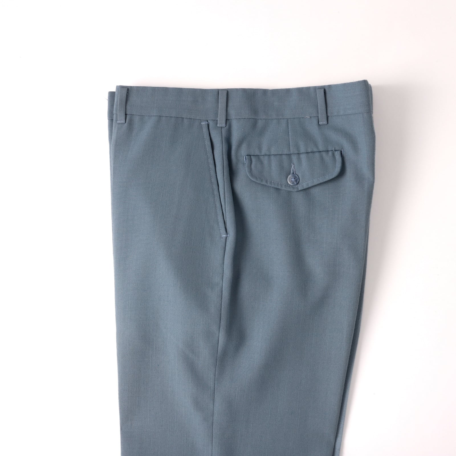極美品】70s special vintage wool slacks pants W36 blue 