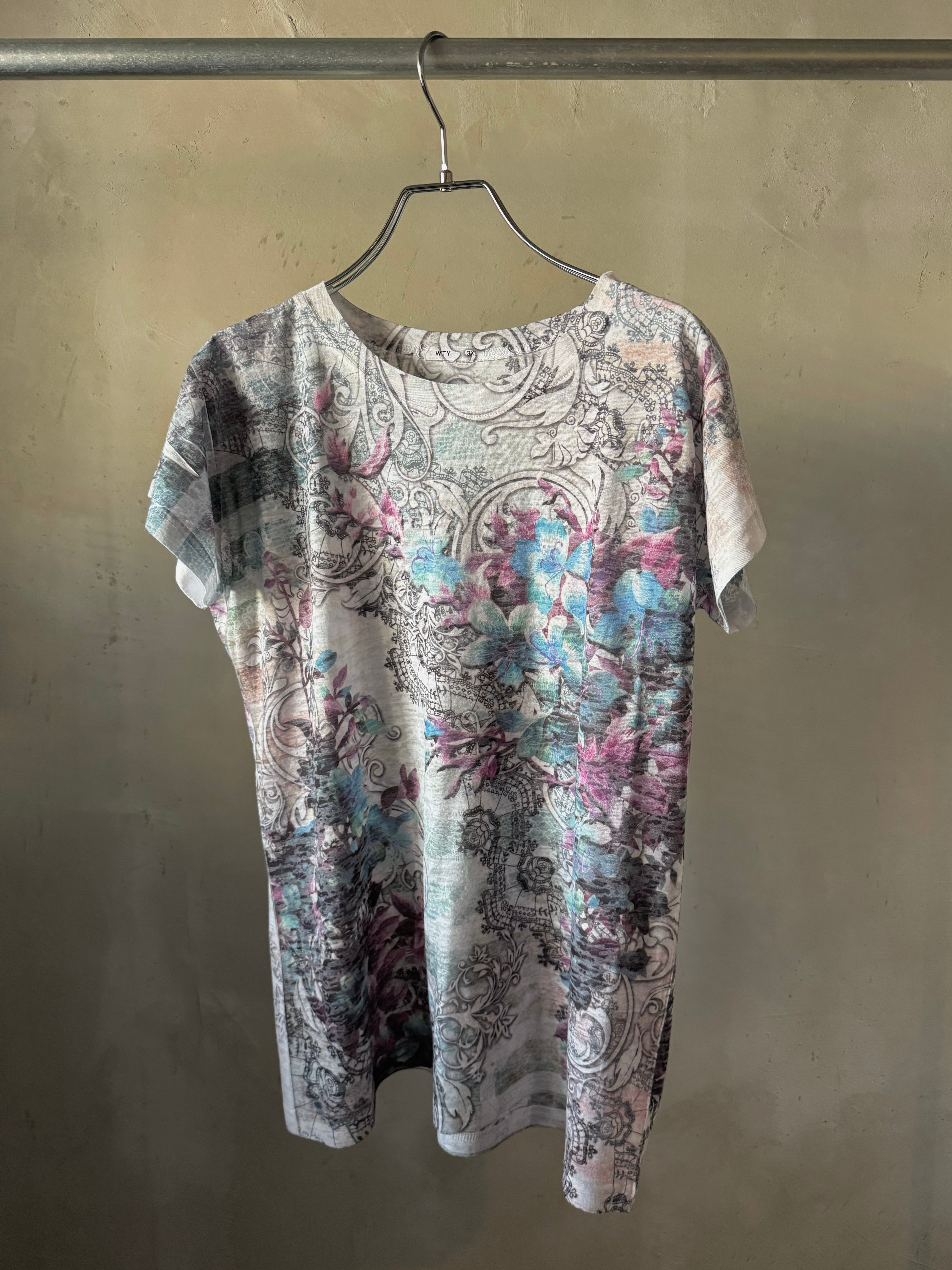 hibiscus ethnic T shirt (Bill vintage)