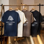 Back Print Oversized Box Silhouette T-Shirt ◇4color H0667