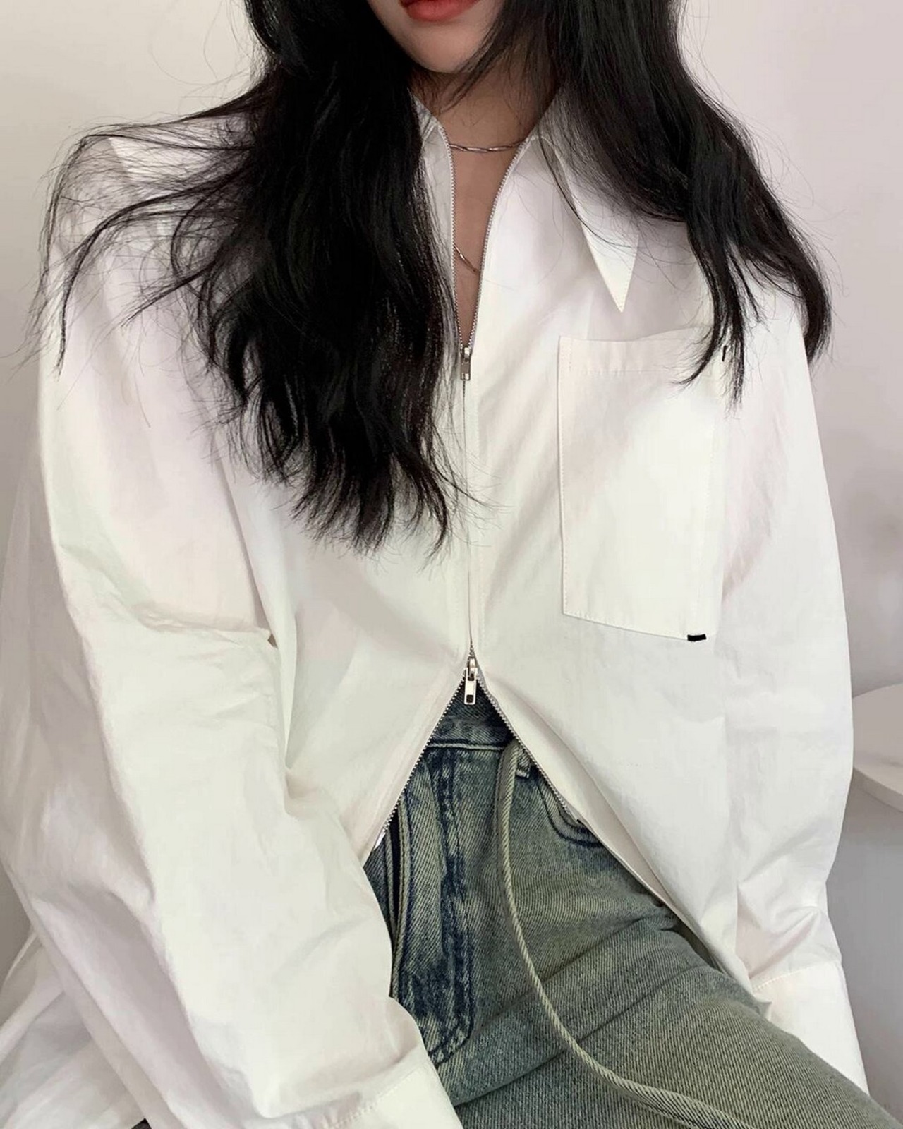 ビックカラーオーバーサイズシャツ A0224 - 17