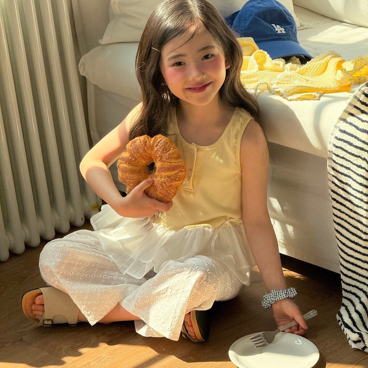 [ninibello] Frilly Ribbon Sleeveless / [니니벨로] 프릴리리본나시