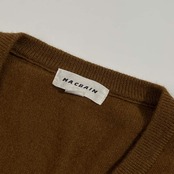 カシミヤ100% MA CBAIN Vネック ニット セーターM/ブラウン系 メンズ