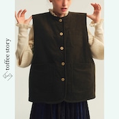 森の詩をまとうリバーシブルニットベスト 《P0298》