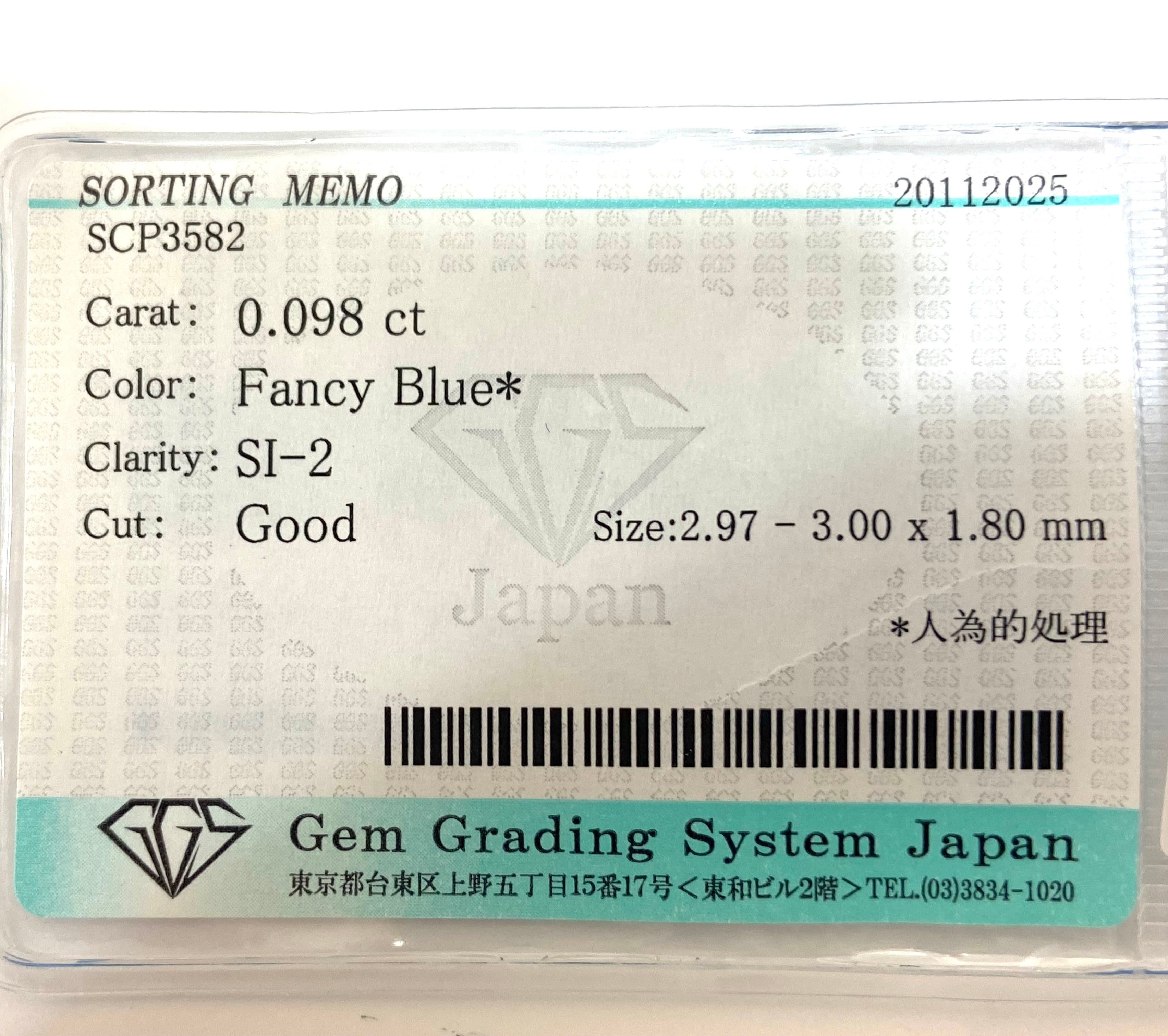 2.ブルーダイヤモンド（トリート）ソーティング付［No.M-8992