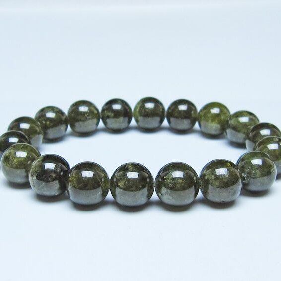 ツァボライト ブレスレット 12mm 一点物 おまかせ便 111-49760