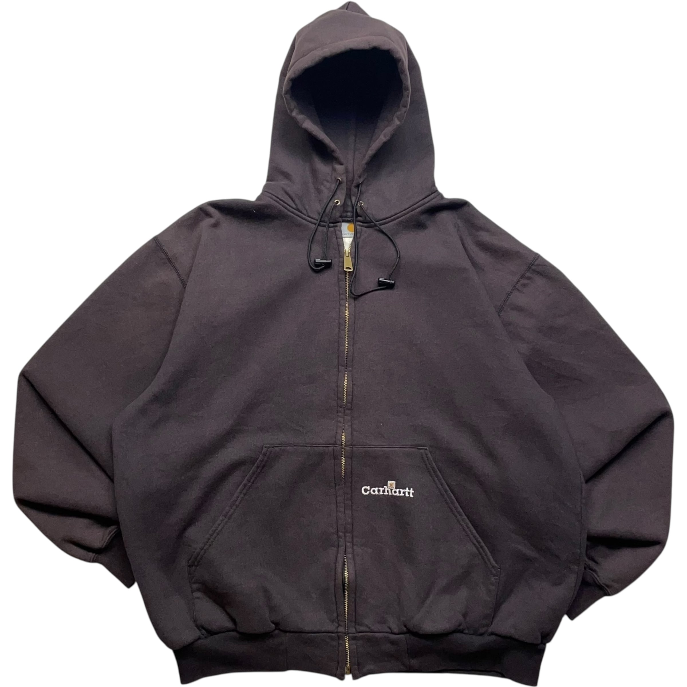 《L》 Carhartt カーハート ジップパーカー 裏メッシュ 刺繍ロゴ フェード no.9056