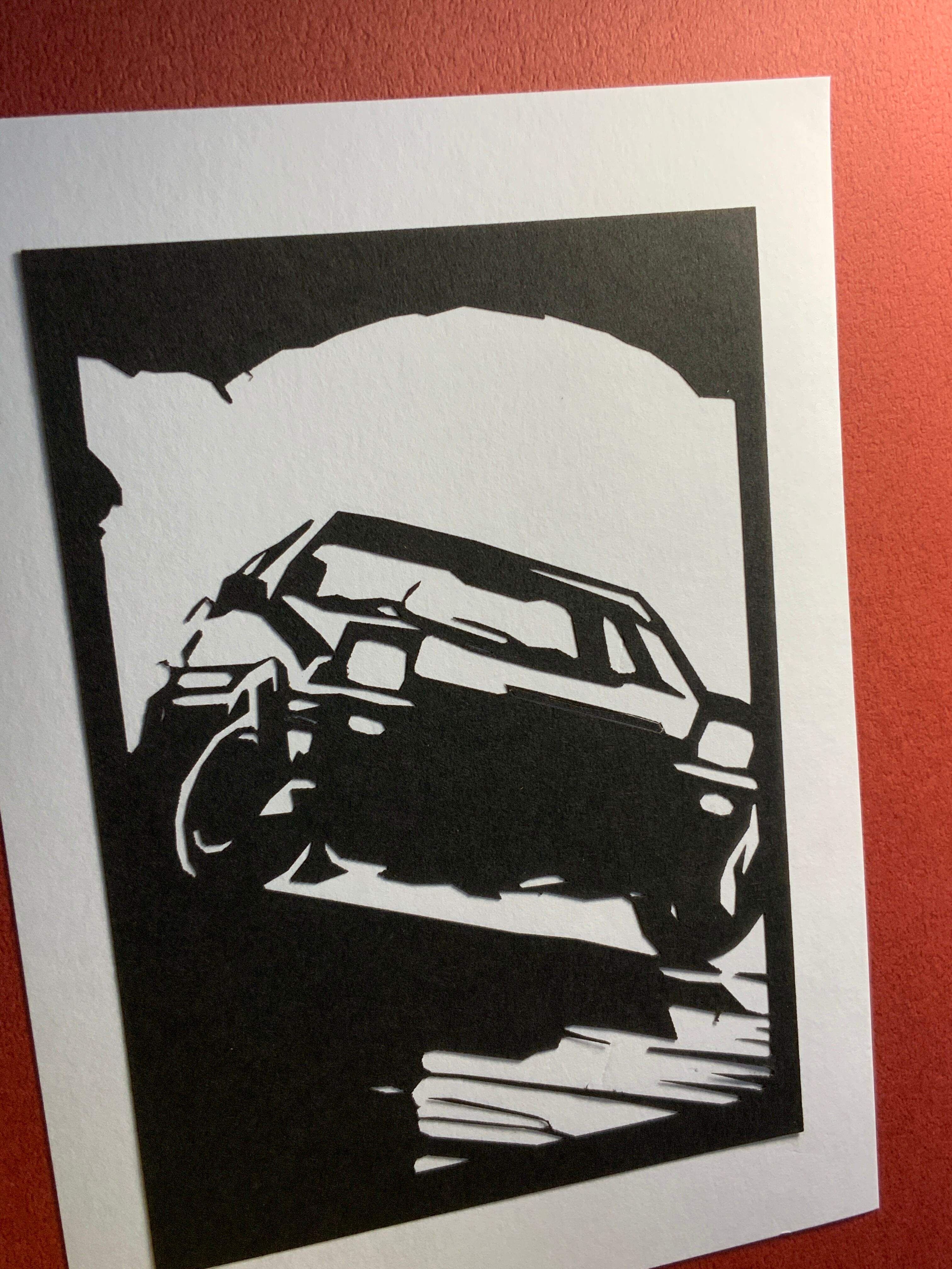 切り絵 154-Car-86切り絵 | Pay ID