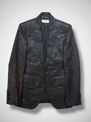 SAINT LAURENT - AW18 Jacquard Smoking Jacket 42