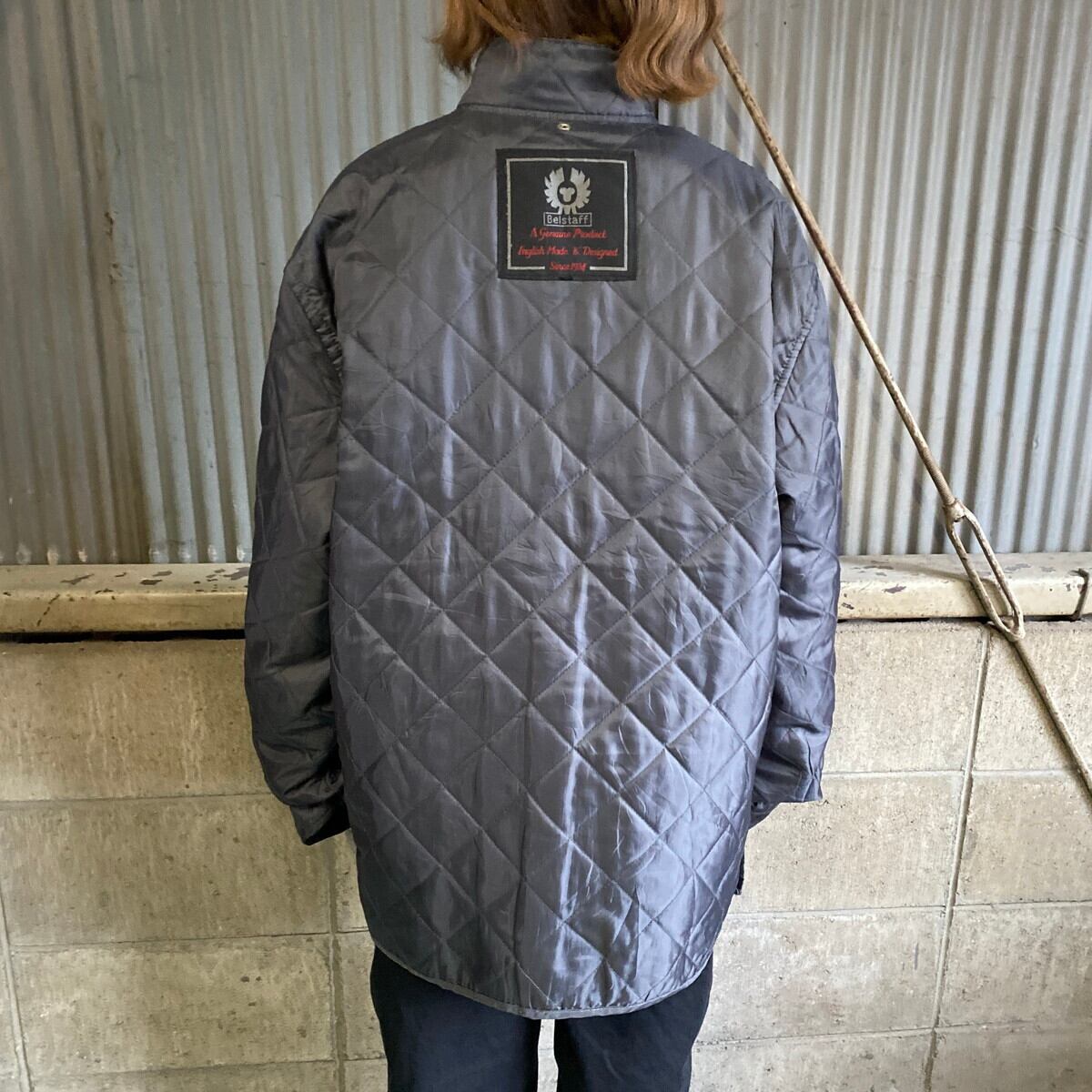 英国製 Belstaff キルティング ライナージャケット メンズXL 古着 